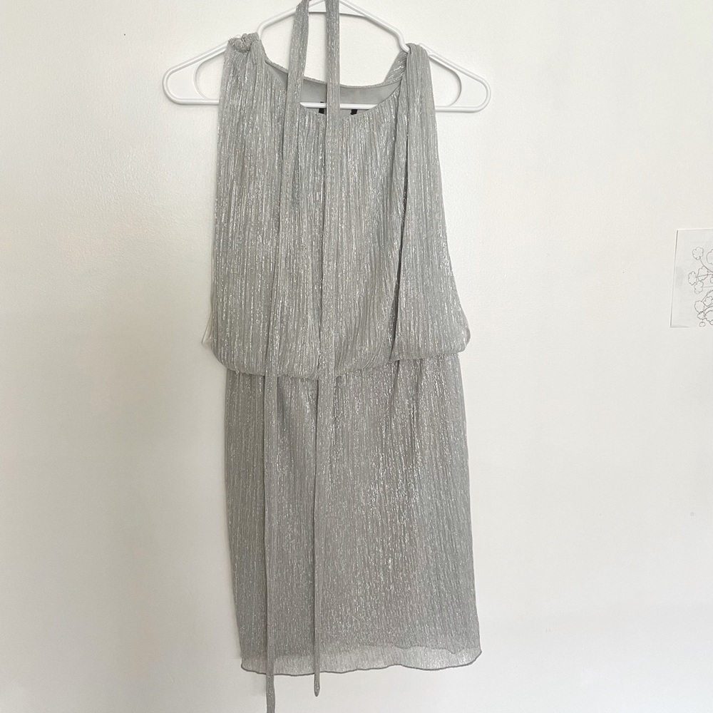 Silver sleeveless dress